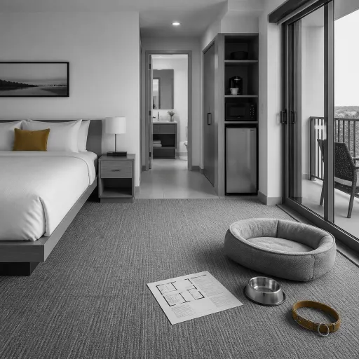 Pet-friendly hotel room: what the floor plan reveals that the listing photograph hides
